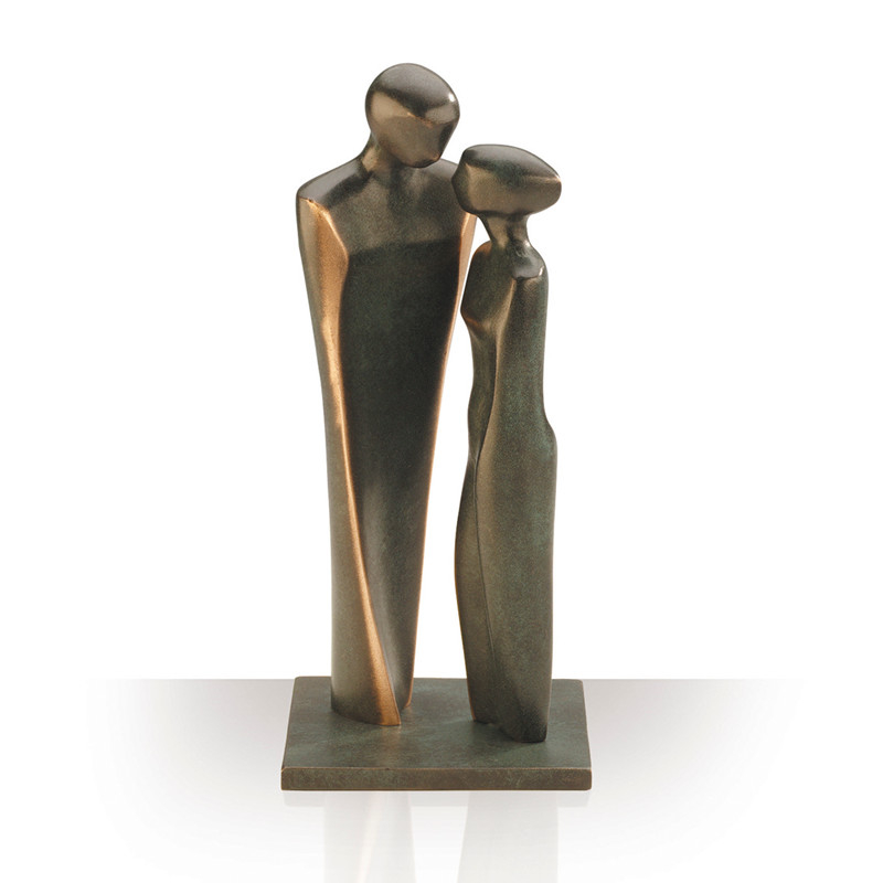 Bronzefigur Forelsket Par Højde 22 Cm Flot Bryllupsgave I Bronze Gave Kærlighed