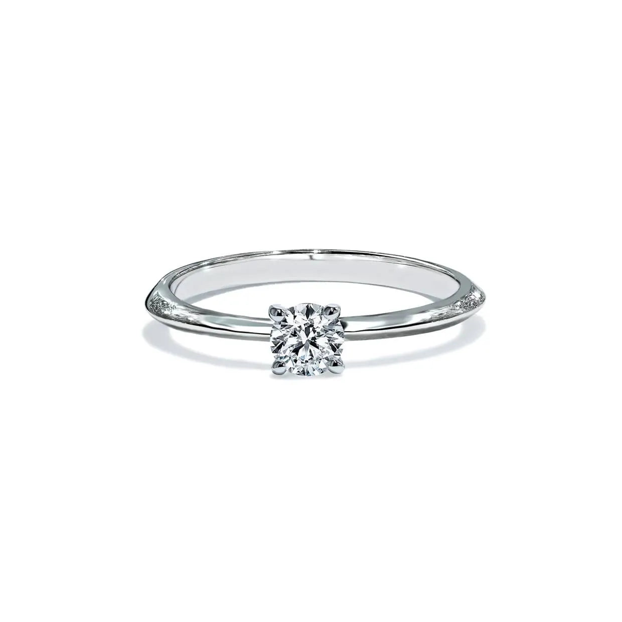 Oxford Sølv Rund Solitaire Ring - 48