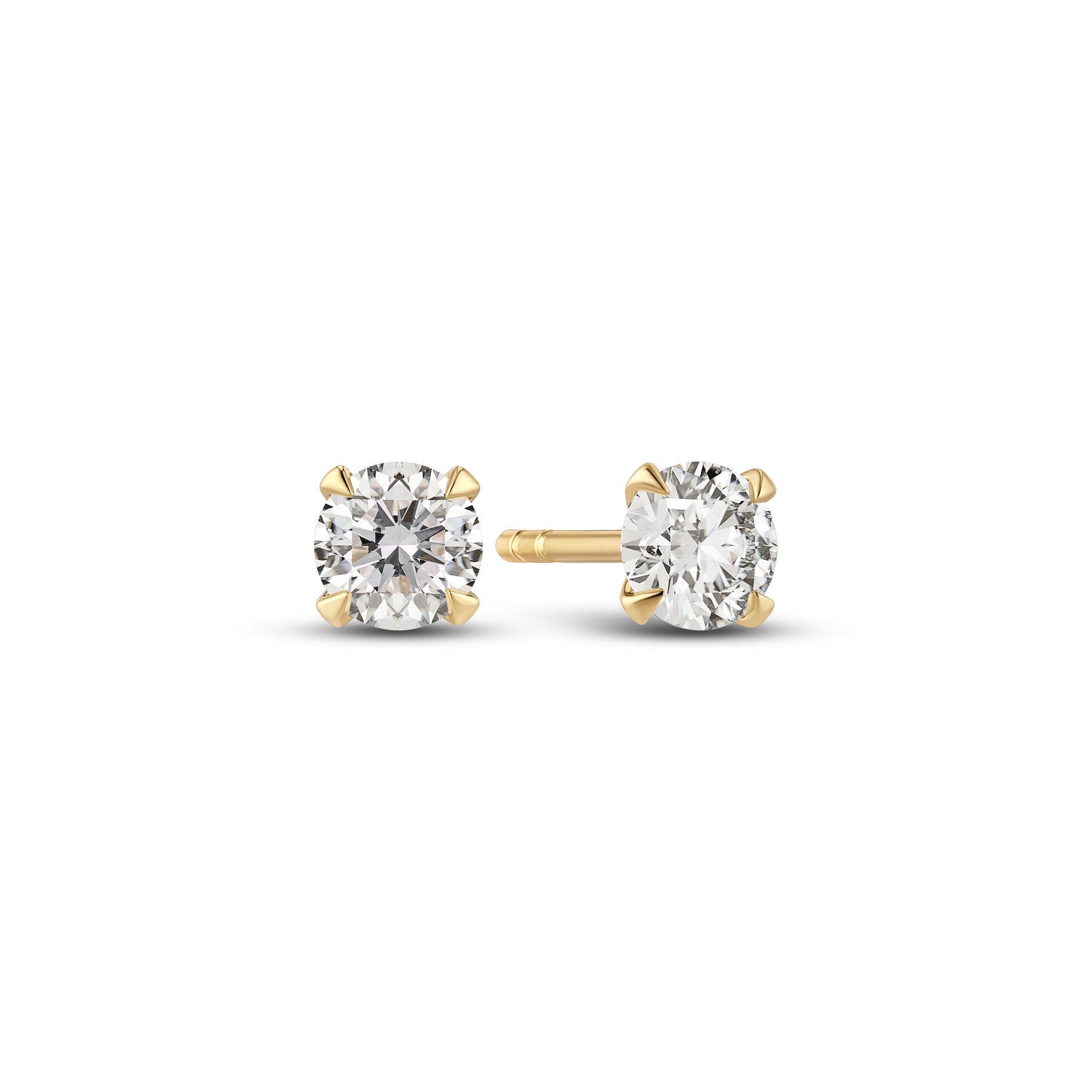 øreringe Venice Solitaire - 14 Kt Guld El Hvidguld 022-30 Ct Tw G-h Vs Lab-grown Diamanter