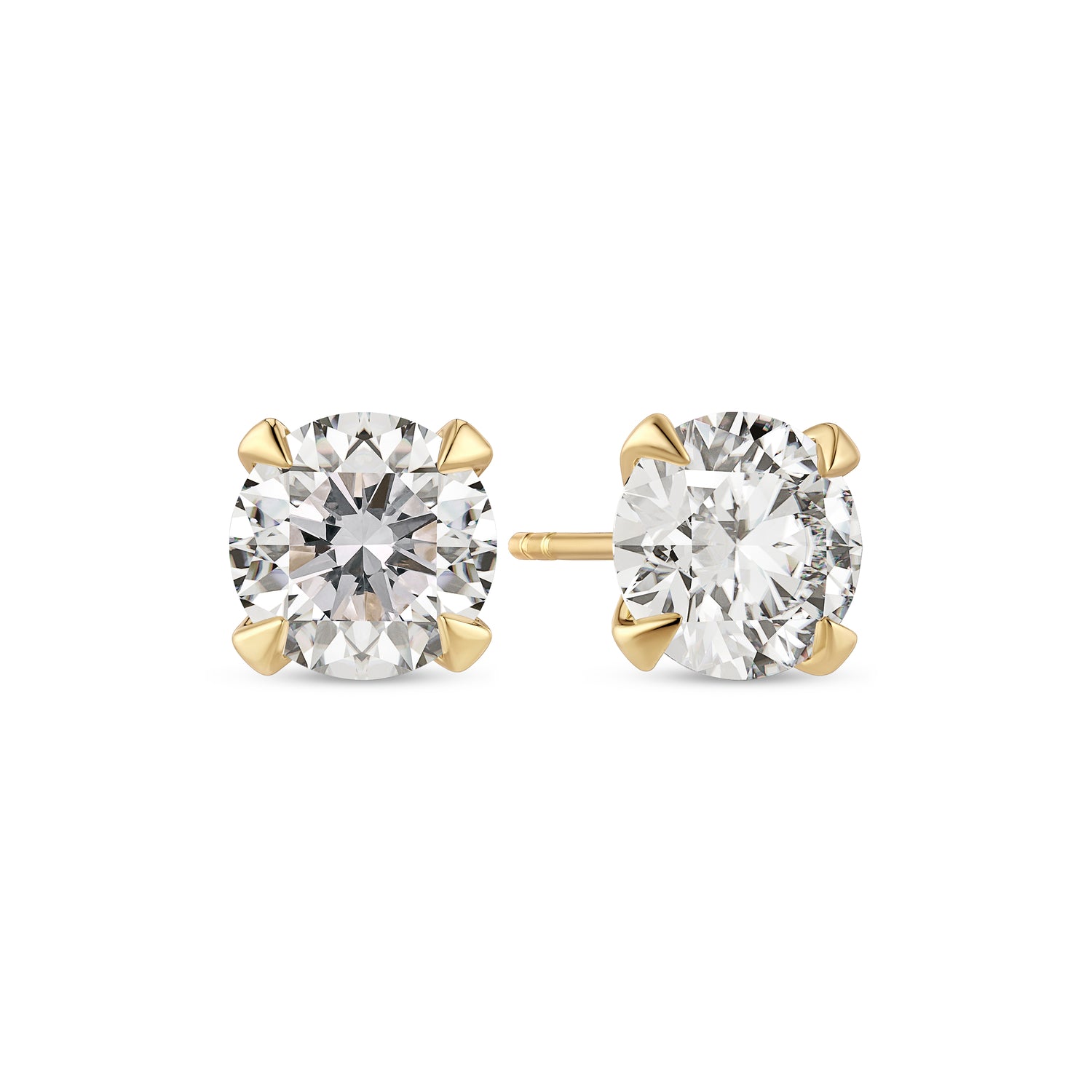 øreringe Venice Solitaire - 14 Kt Guld El Hvidguld 022-30 Ct Tw G-h Vs Lab-grown Diamanter