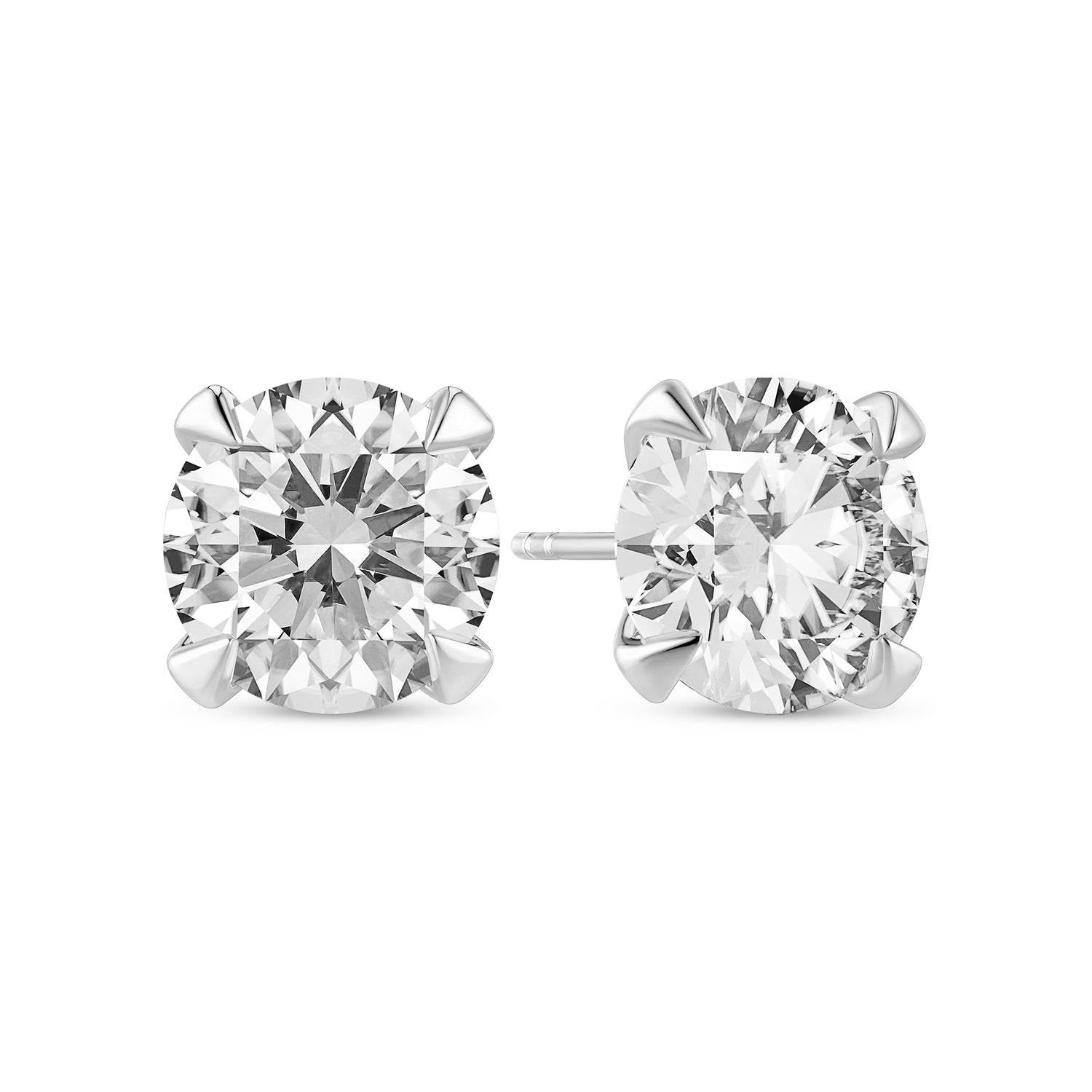 øreringe Venice Solitaire - 14 Kt Guld El Hvidguld 022-30 Ct Tw G-h Vs Lab-grown Diamanter