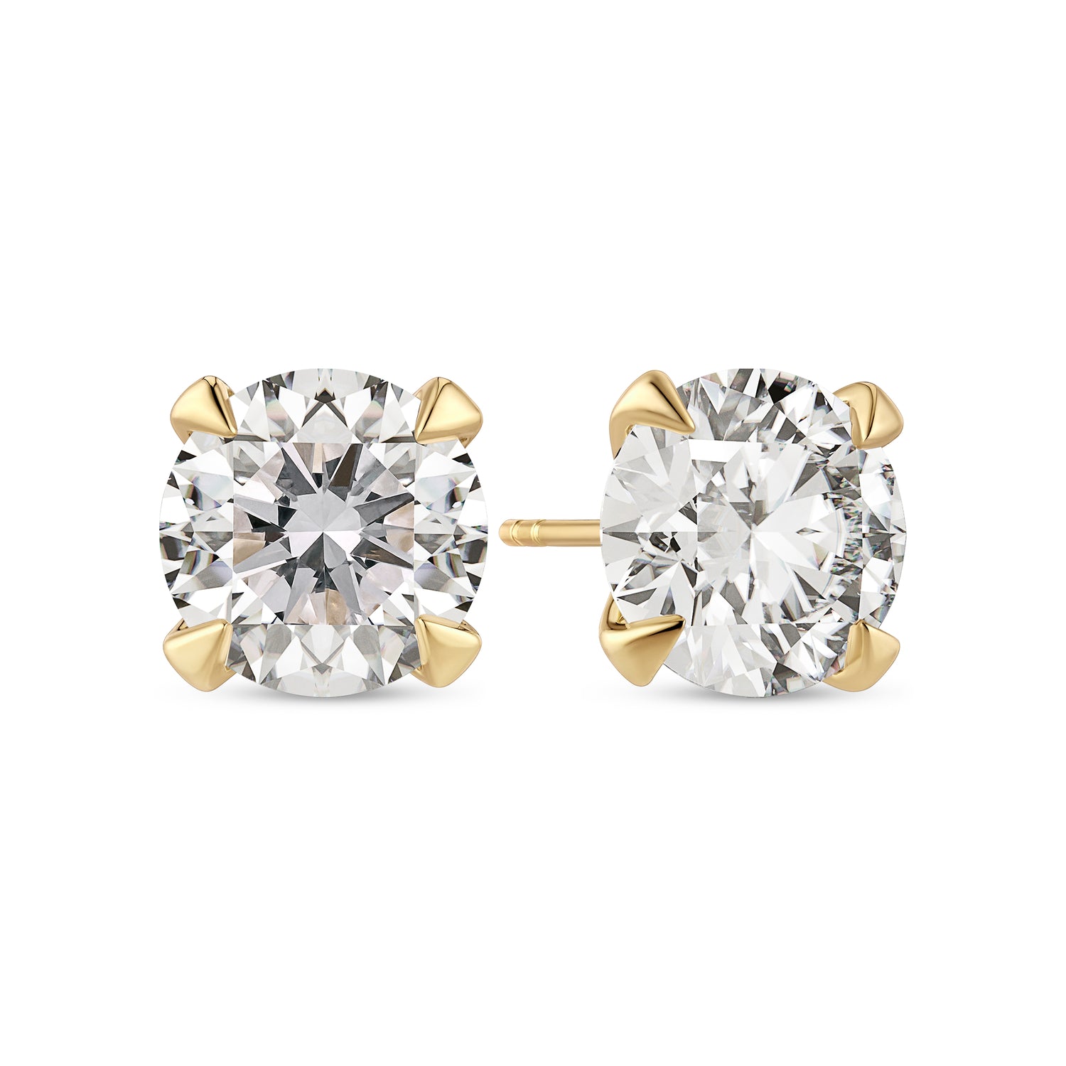 øreringe Venice Solitaire - 14 Kt Guld El Hvidguld 022-30 Ct Tw G-h Vs Lab-grown Diamanter