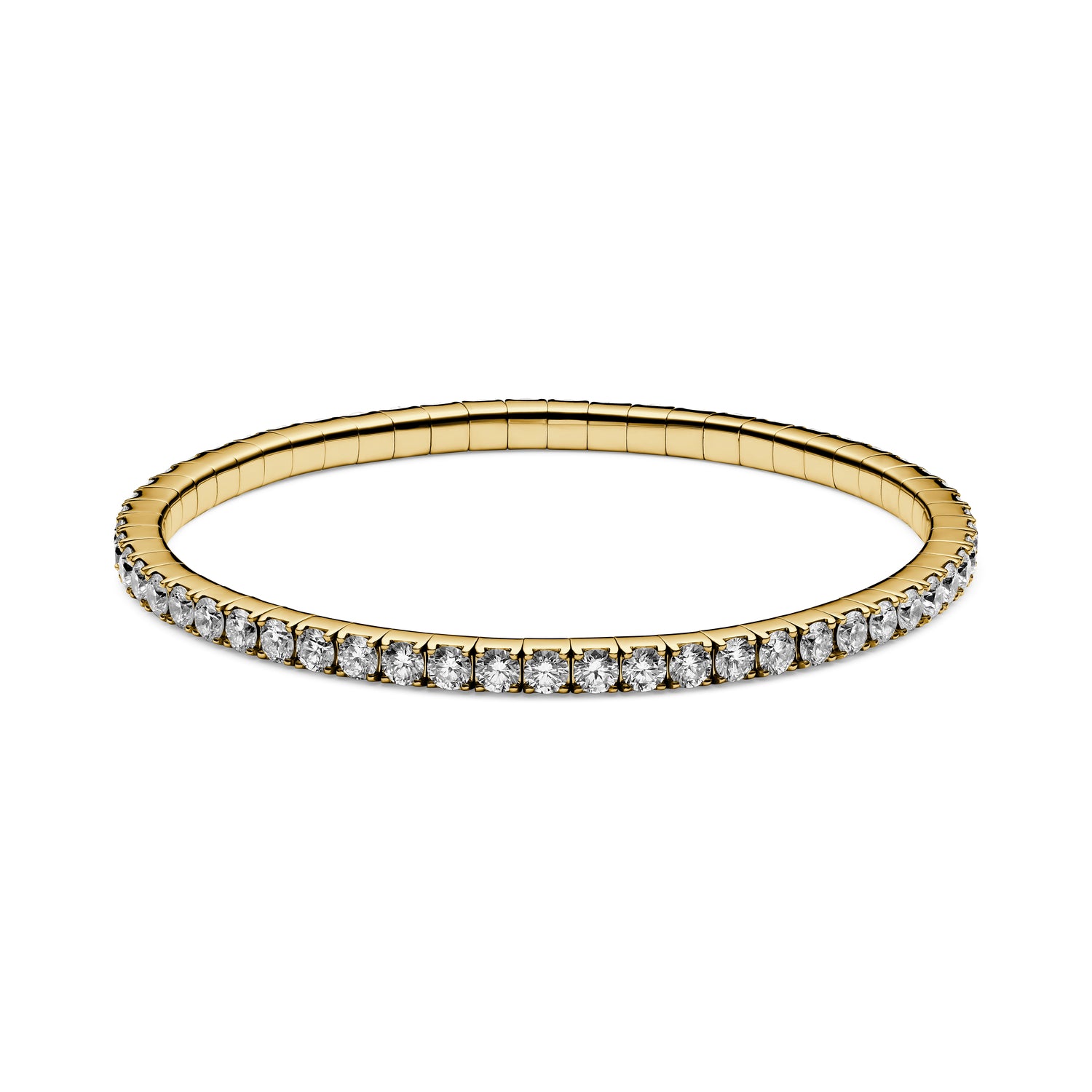 Diamante Flex Tennisarmbånd 03 - 14 Kt Guld El Hvidguld 190-925 Ct Tw G-h Vs Lab-grown Diamanter