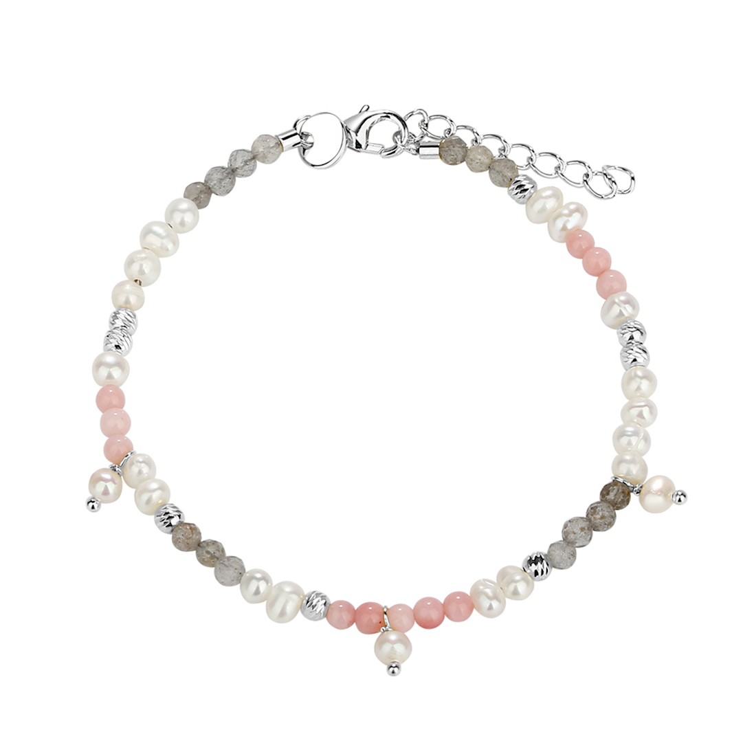 Opal Love Bracelet Silver