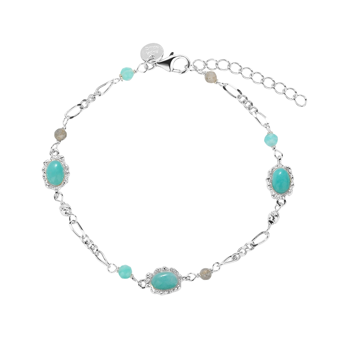 Amazonit Mila Bracelet Silver