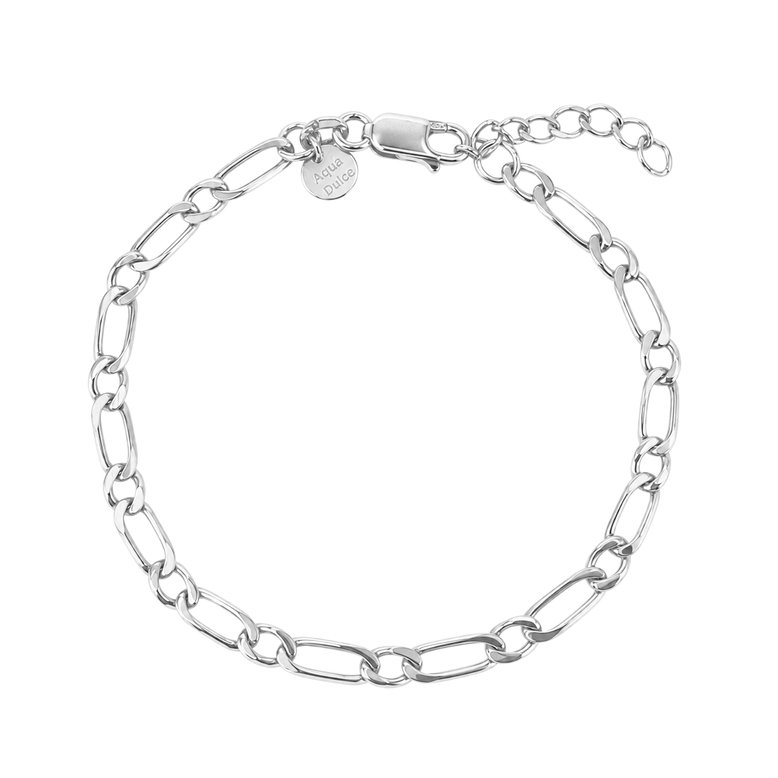 Figaro One Bracelet Silver
