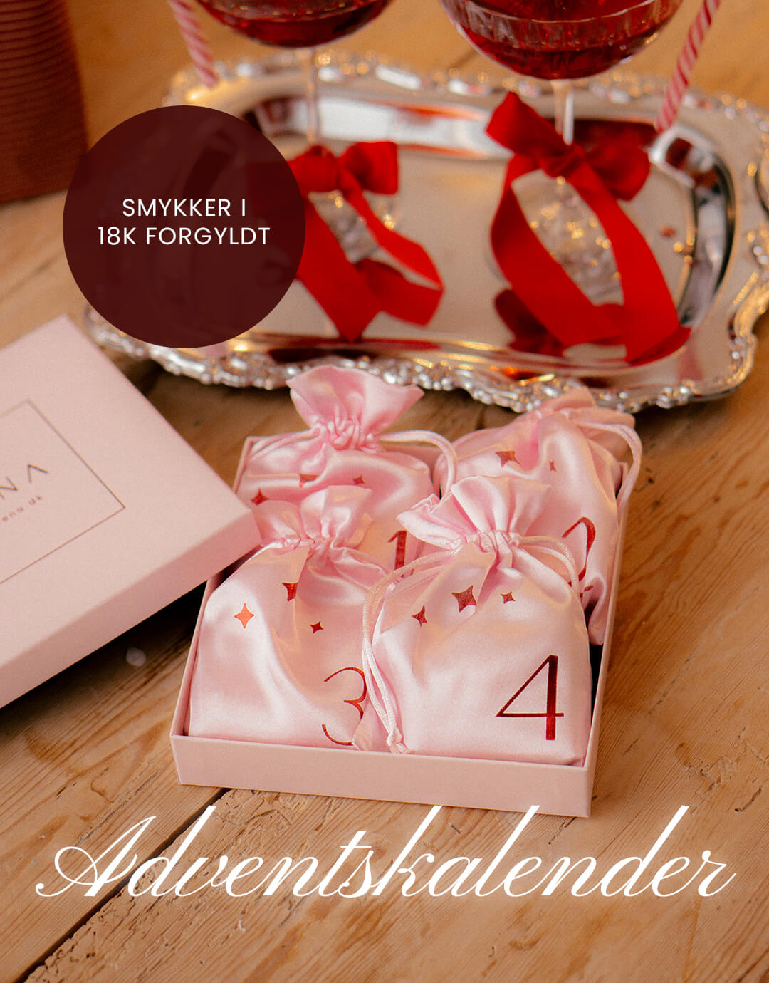 Julekalender Smykker 2026 - Forgyldt