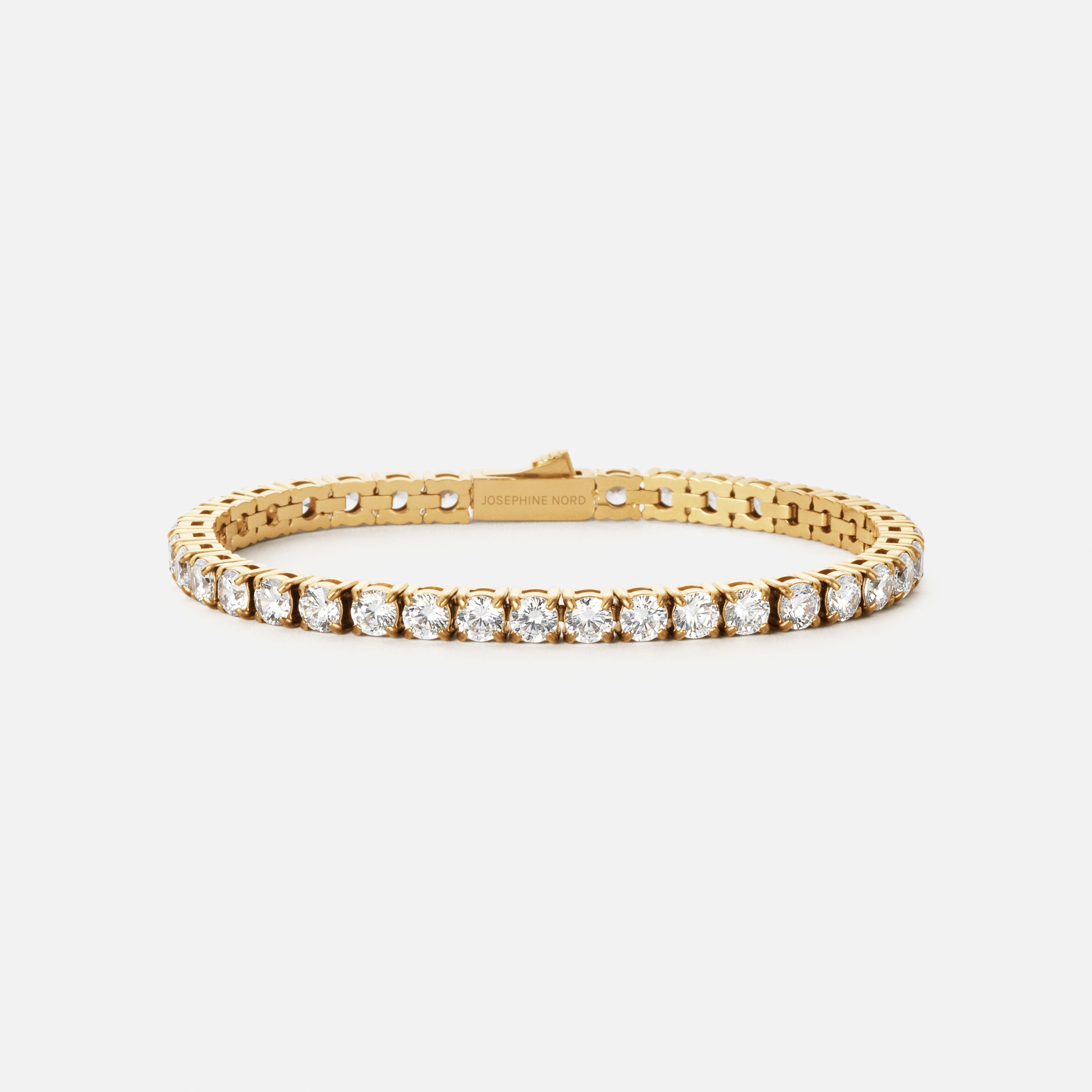 Tennis Supreme Zirkon Armbånd 18k Guldbelagt 4mm